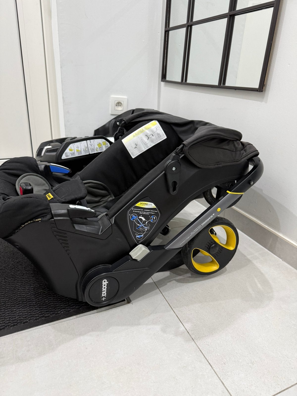 Doona X Kinderwagen + Autostoel (Maxi-Cosi) met 2x Isofix, Ophalen, Zo goed als nieuw, Kinderwagen, Maxi-Cosi