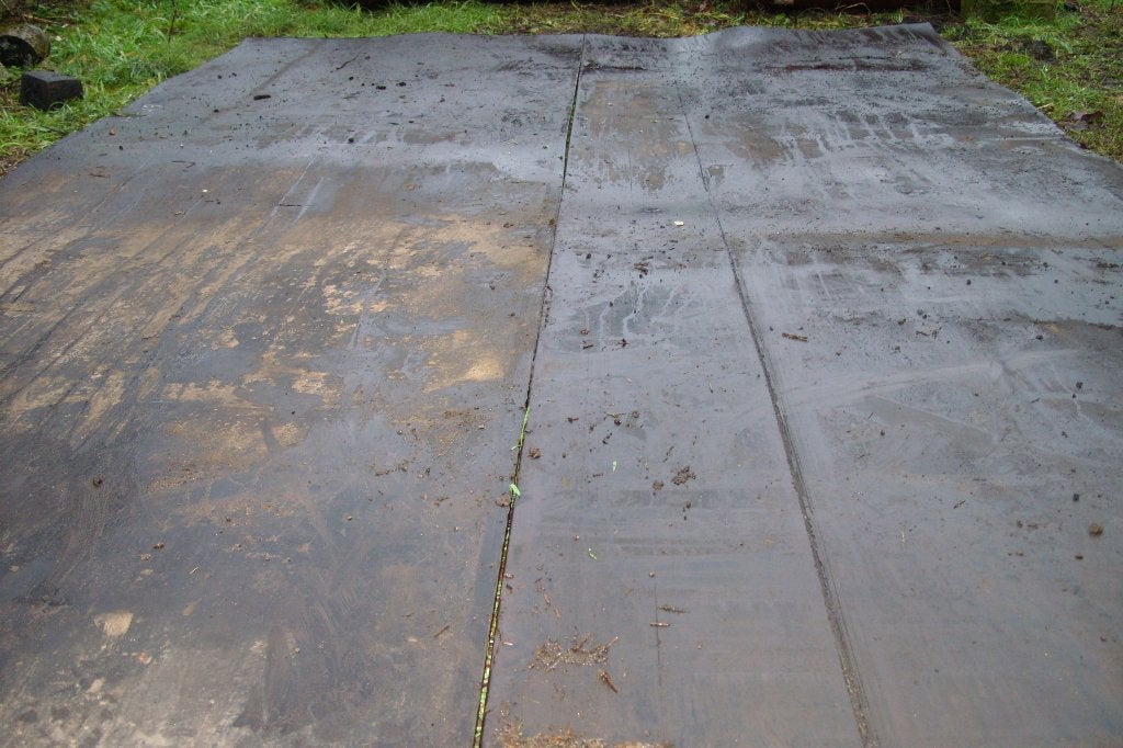 slijk beu/rubbermatten leggen, Opfok