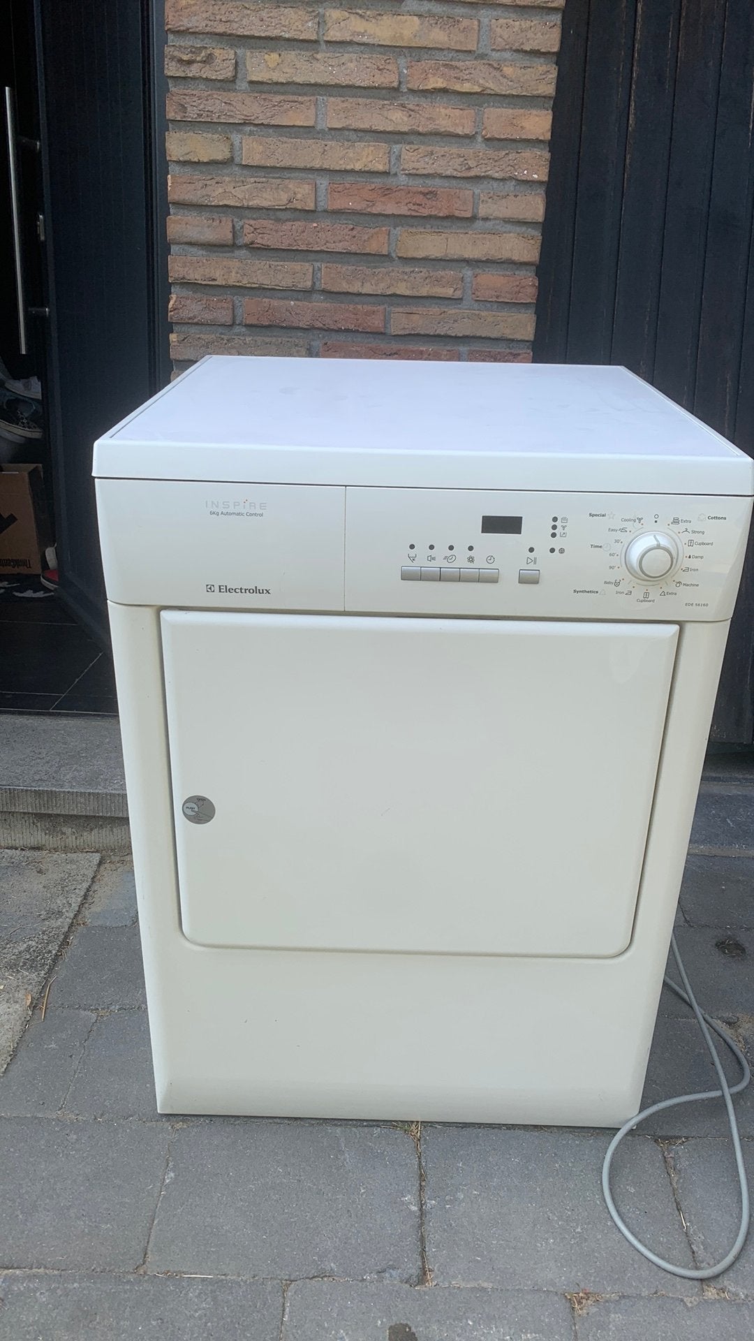 Electrolux droogkast, Ophalen, Wolprogramma, Gebruikt, Luchtafvoer