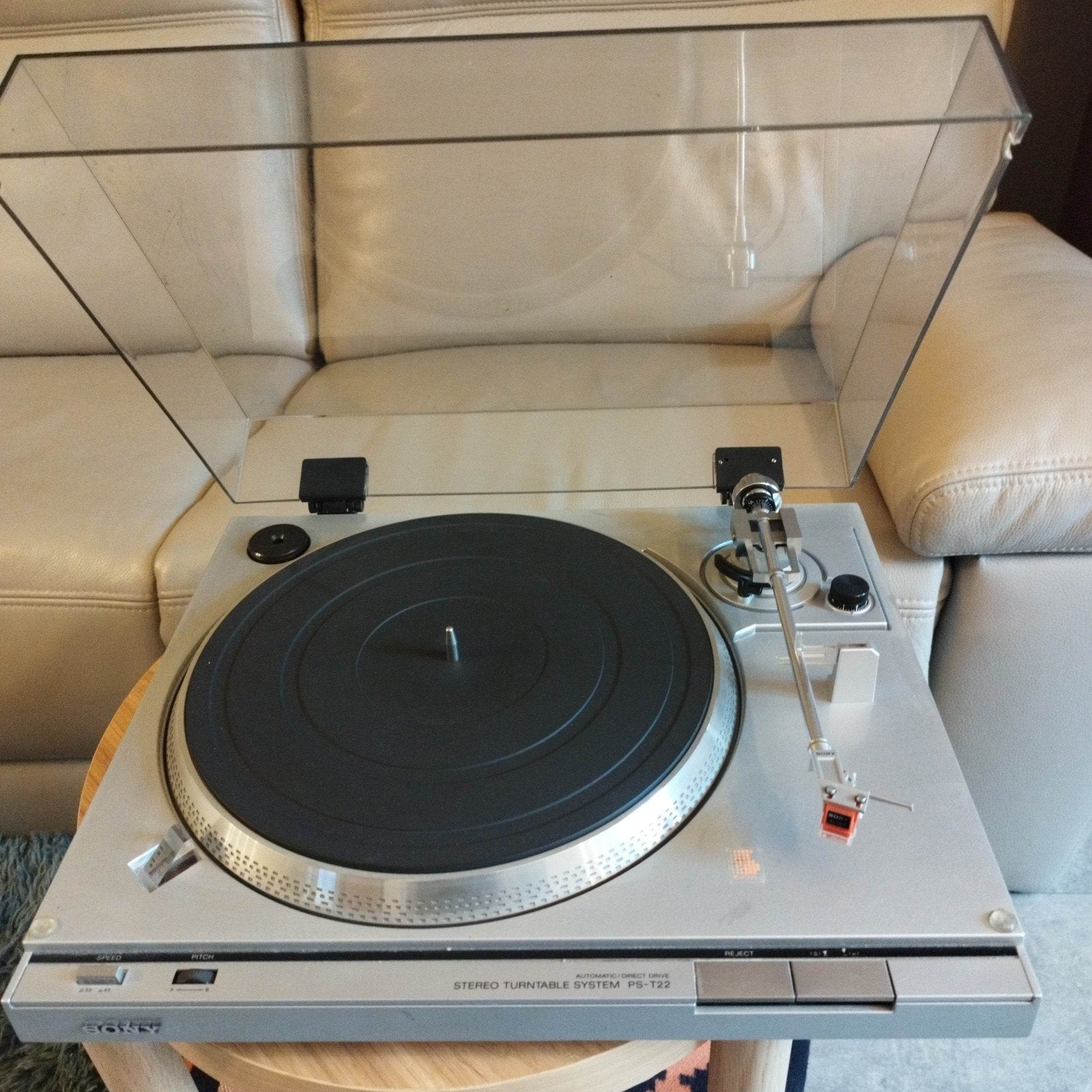 platenspeler Sony PS-T22-half automaat, Audio, Tv en Foto, Ophalen, Gebruikt, Platenspeler, Sony