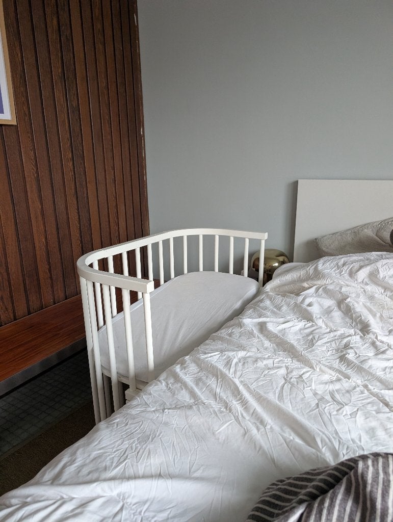 Co-sleeper Baby Bay Original + 2 matrassen + Lakens, Kinderen en Baby's, Ophalen, Gebruikt, Overige typen