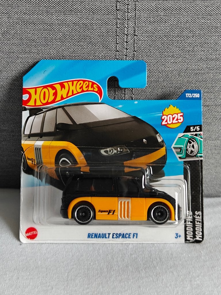 Hot Wheels Renault Espace F1 Zwart/Geel Modified 2025, Ophalen of Verzenden, Nieuw, Auto