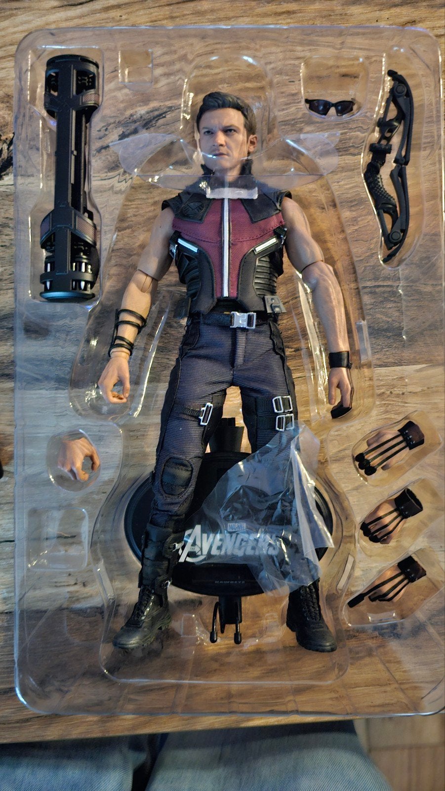 Hot Toys MMS172 - Hawkeye (The Avengers) - Jeremy Renner - 1, Collections, Enlèvement ou Envoi, Comme neuf