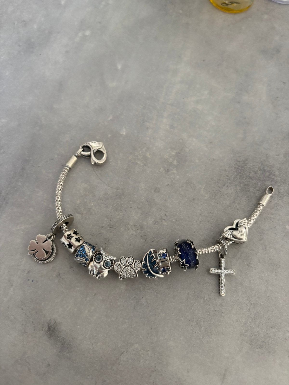 Pandora armband met 10 bedels, Ophalen of Verzenden, Nieuw, Zilver
