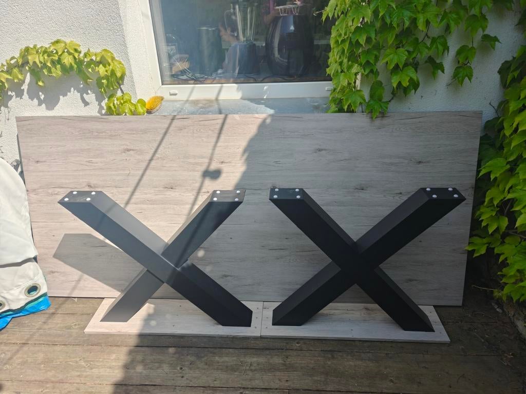 Tafelblad , eettafel , tafelpoten, Huis en Inrichting, Ophalen