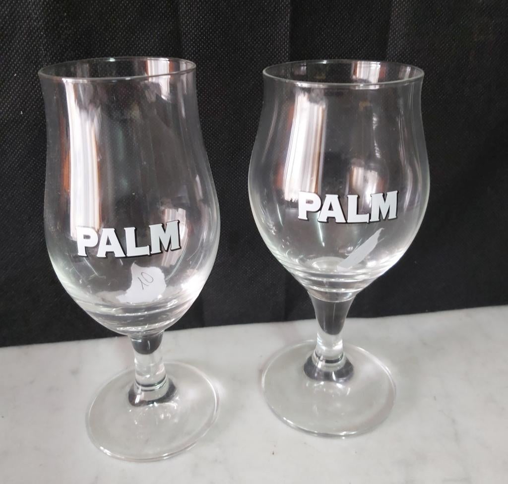 Palm tulp glazen 2 stuks, Verzamelen, Ophalen of Verzenden