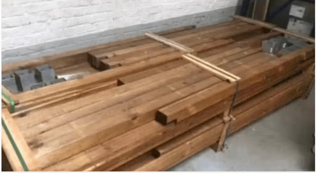 carport L. 5 x B. 3 m HOUT, Tuin en Terras, Overkappingen, Ophalen, Gebruikt, Carport