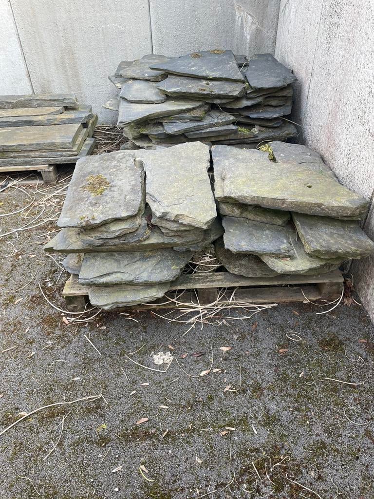 Pierre en schiste, Gris, Enlèvement, Utilisé, Rocher