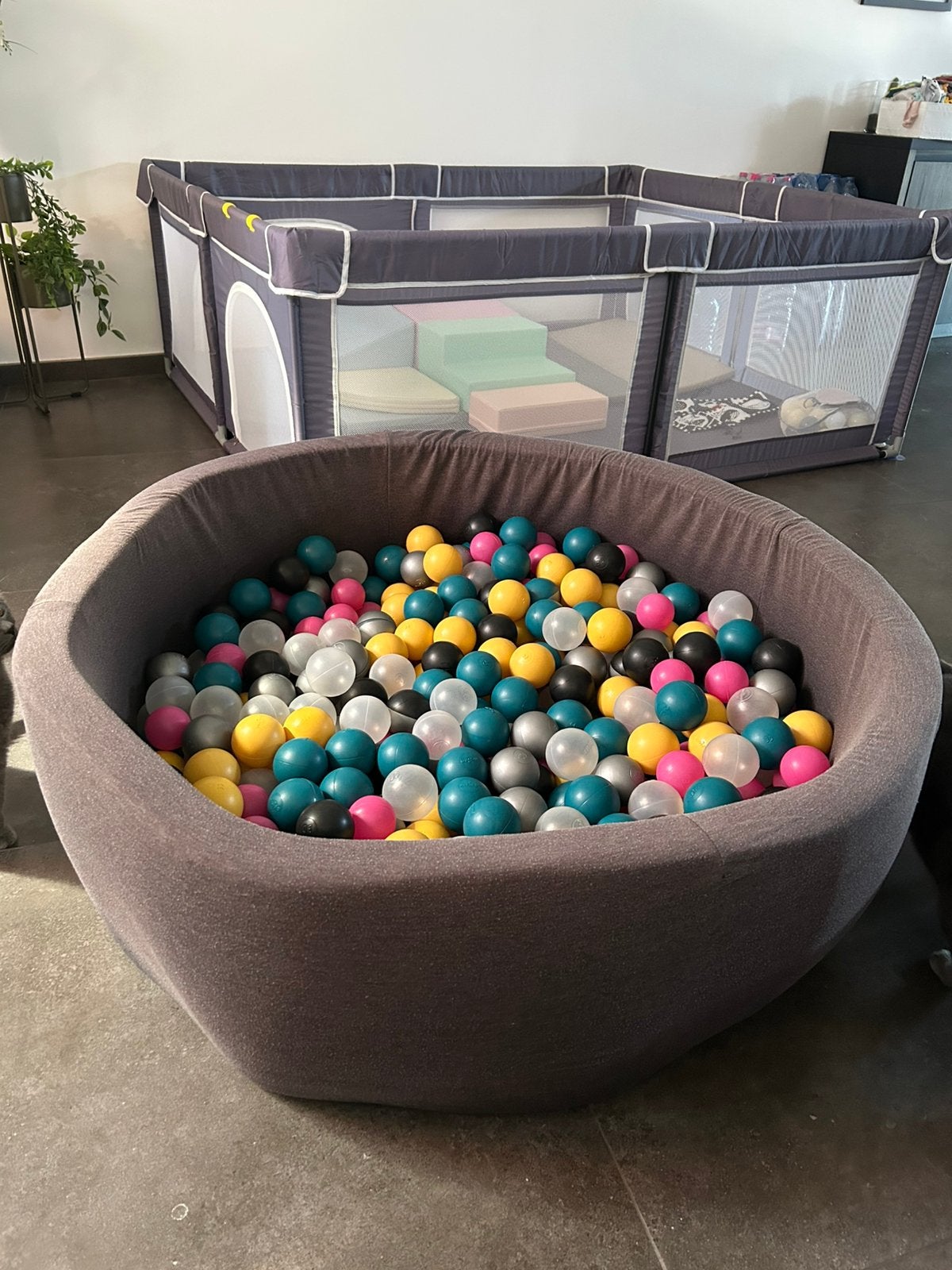 Piscine à balles XXL MISIOO – 115 x 40 cm – avec balles, Enlèvement, Comme neuf
