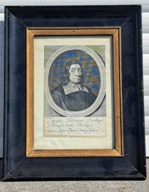lithographie portrait de johannis pordage, Enlèvement ou Envoi, Lithographie