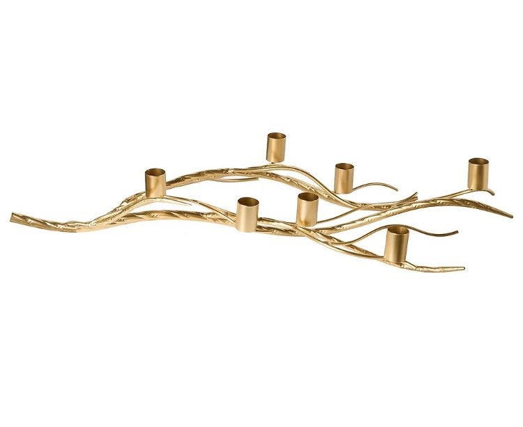 Kandelaar ARRENTELA 10 cm Metaal Goud, Huis en Inrichting, Ophalen of Verzenden, Zo goed als nieuw, Metaal, Kandelaar