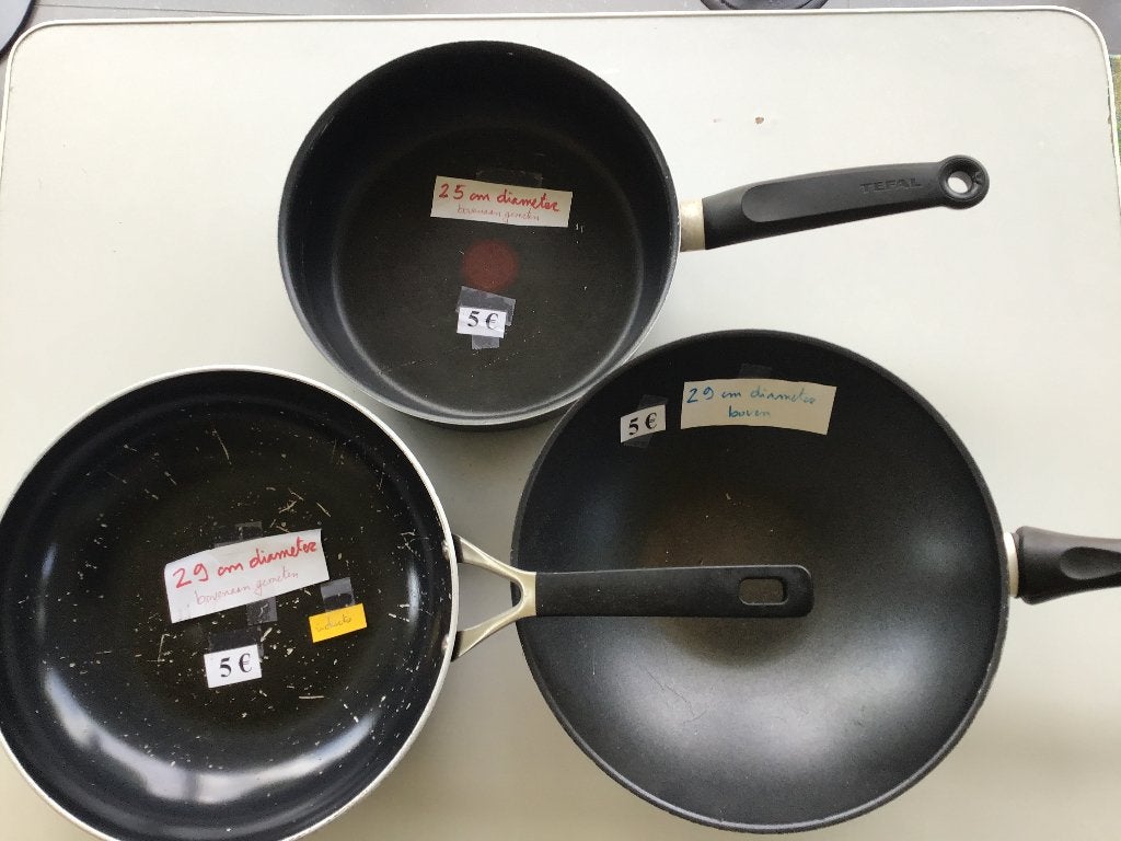 3 poêles à seulement 5 euros par poêle et plus d'autres, Enlèvement ou Envoi, Comme neuf