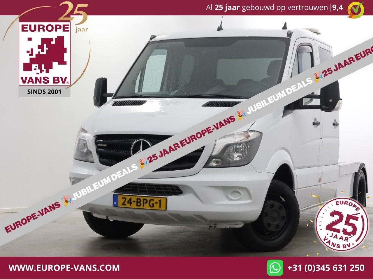 Mercedes-Benz Sprinter 519 CDI 3.0 V6 190pk E6 D.C. C1-Trekk, Autos, Camions, Achat, Entreprise, Boîte manuelle, ABS