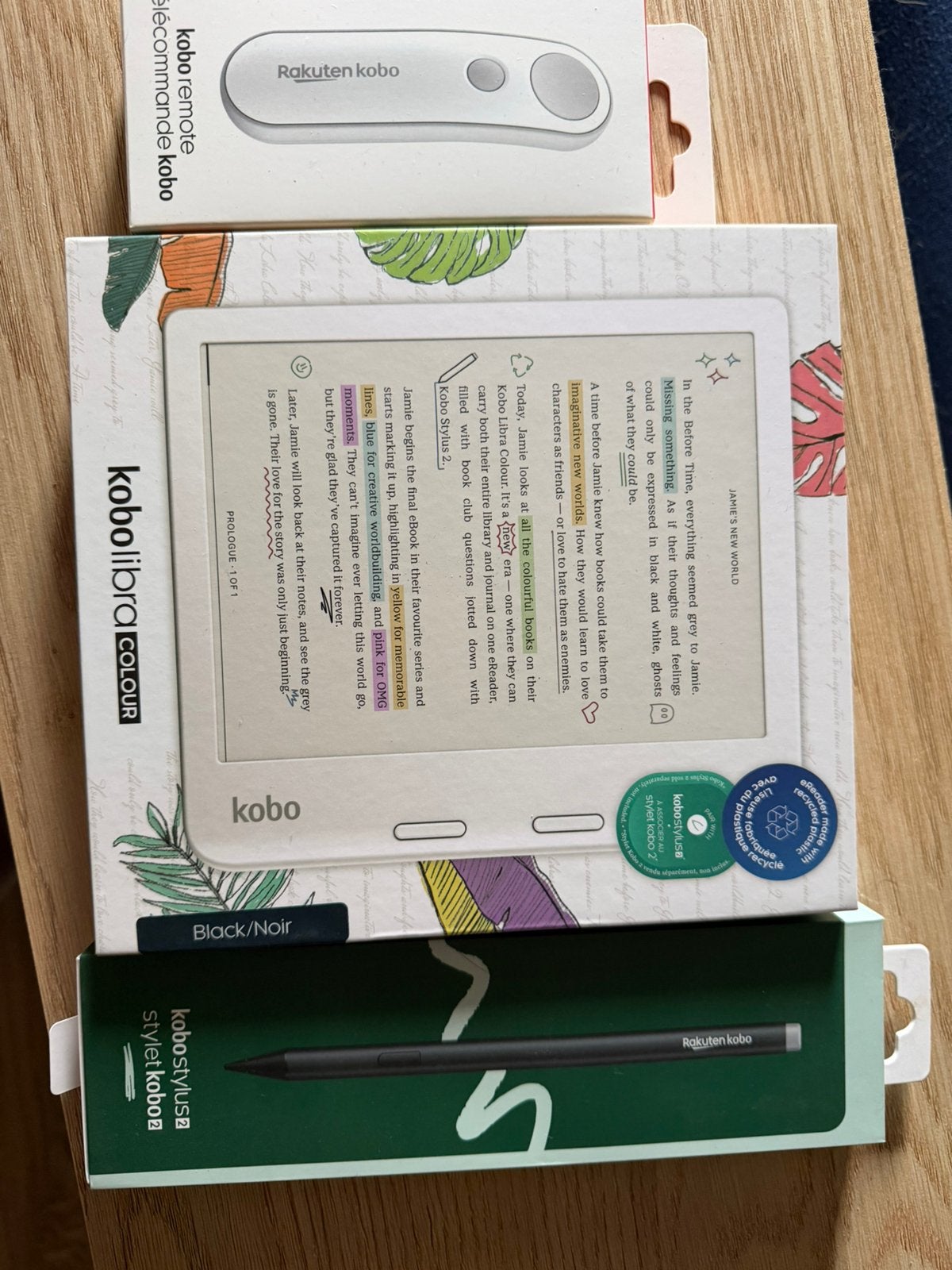 Kobo libra color + kobo stylus 2 + kobo remote, Bijoux, Sacs & Beauté, Beauté | Soins de la bouche, Enlèvement, Comme neuf