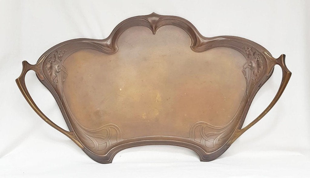 WMF groot dienblad Jugendstil., Huis en Inrichting, Woonaccessoires | Dienbladen, Gebruikt, Decoratieve rand, Ophalen of Verzenden