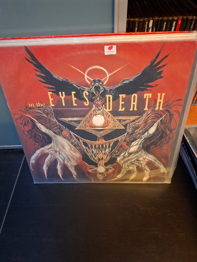 lp - various - in the eyes of death - bak 5, Enlèvement ou Envoi, Death metal, Utilisé, Housse de protection extérieure