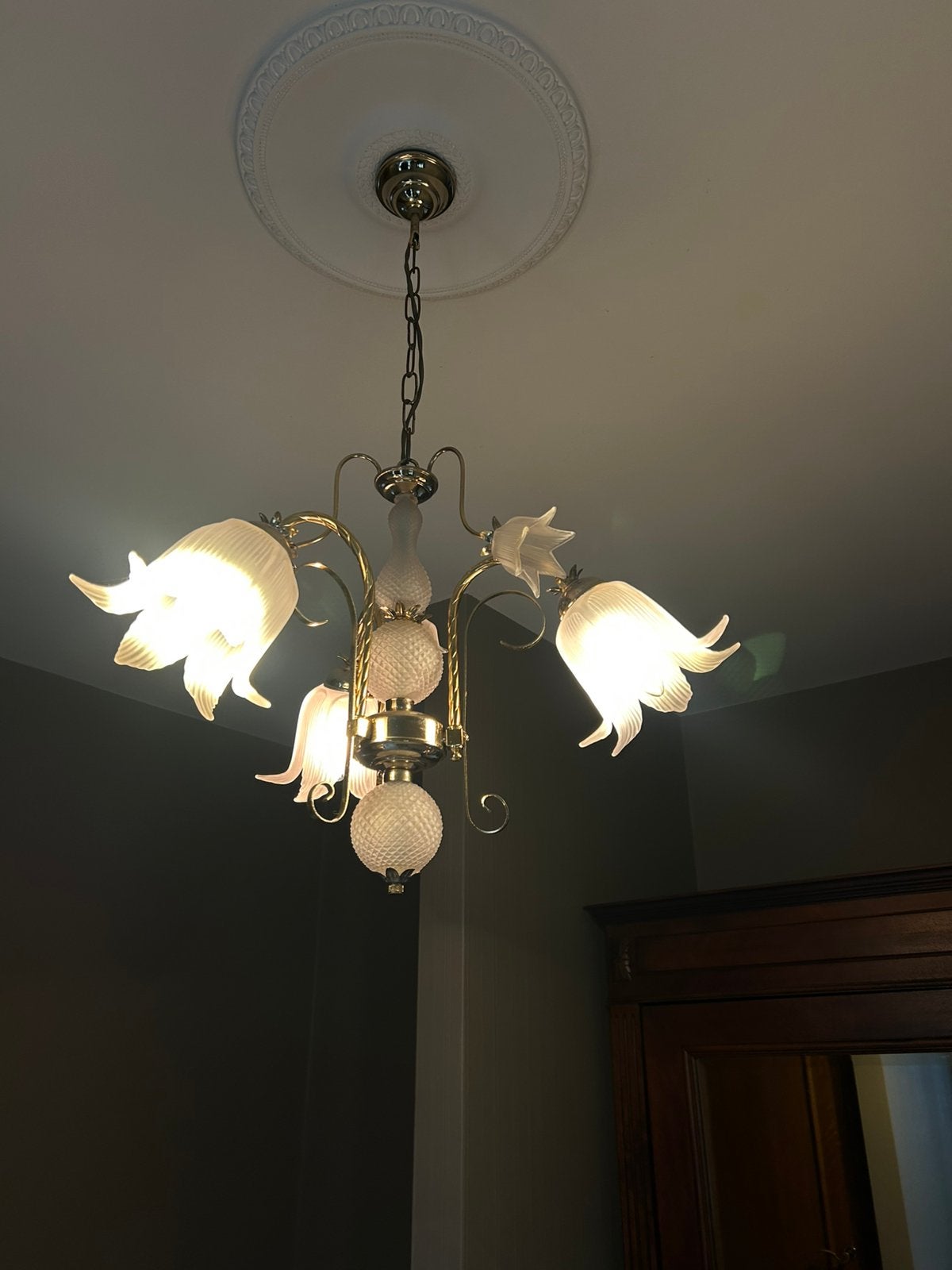 Lampe suspendue vintage, Enlèvement, Comme neuf