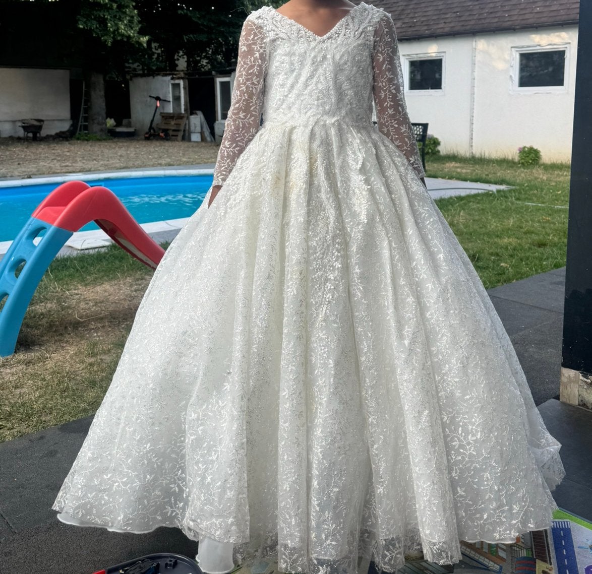 Kinderjurk, Vêtements | Femmes, Vêtements de mariage & Accessoires de mariage, Enlèvement, Comme neuf, Blanc
