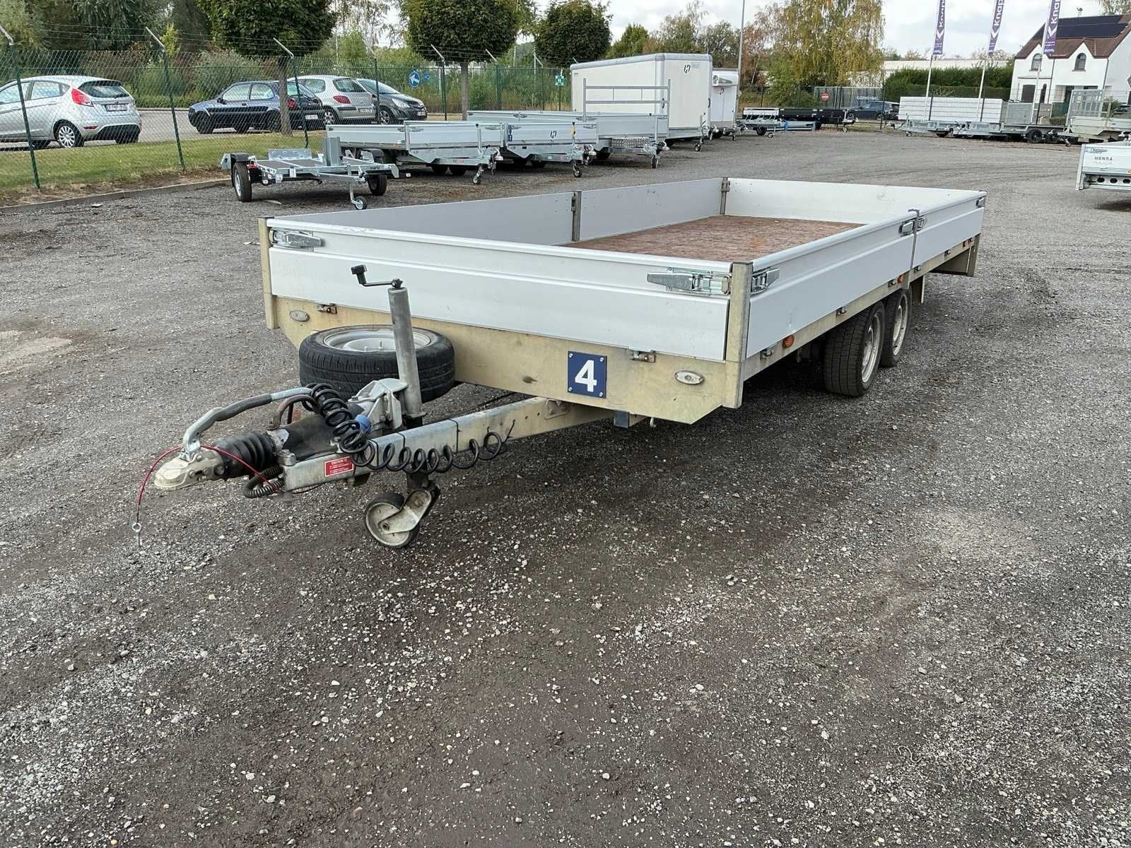 Remorque à plateforme Henra PL35ES 2016 500 x 200, Utilisé