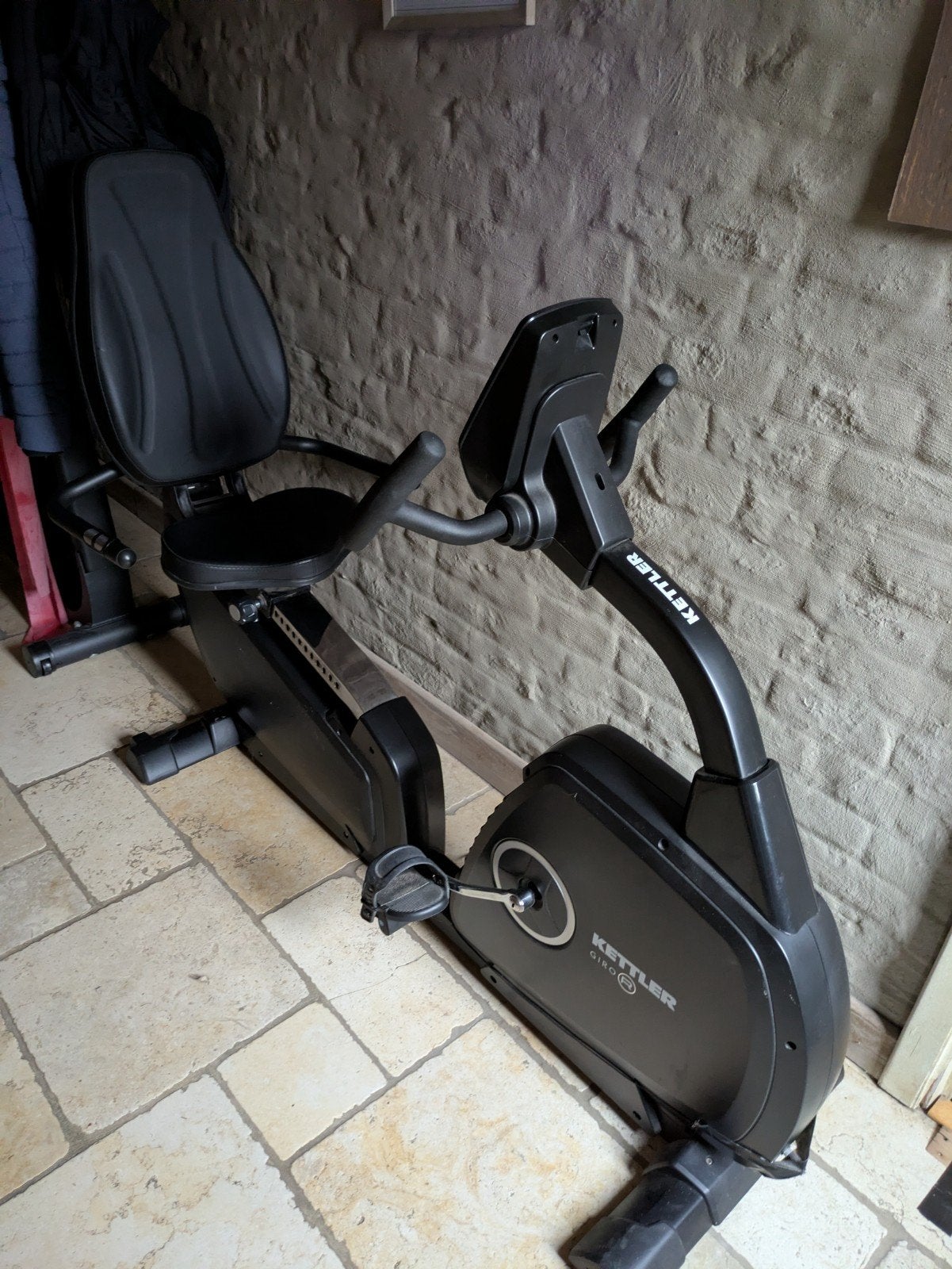 Comfortabele, stevige zitfiets/hometrainer Kettler zwart, Sports & Fitness, Appareils de fitness, Utilisé, Vélo de bureau, Jambes