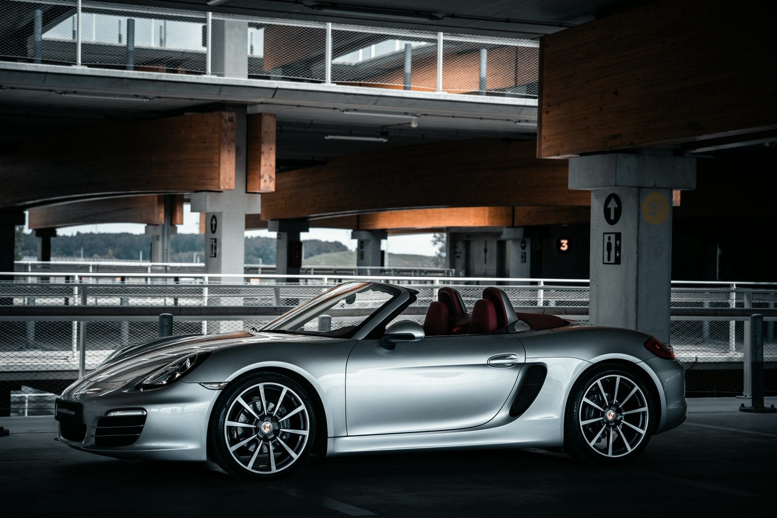 Porsche 981 Boxster 2.7 PDK  GT Silver / Carrera Red !, Auto's, Porsche, Automaat, Achterwielaandrijving, Cabriolet, Leder