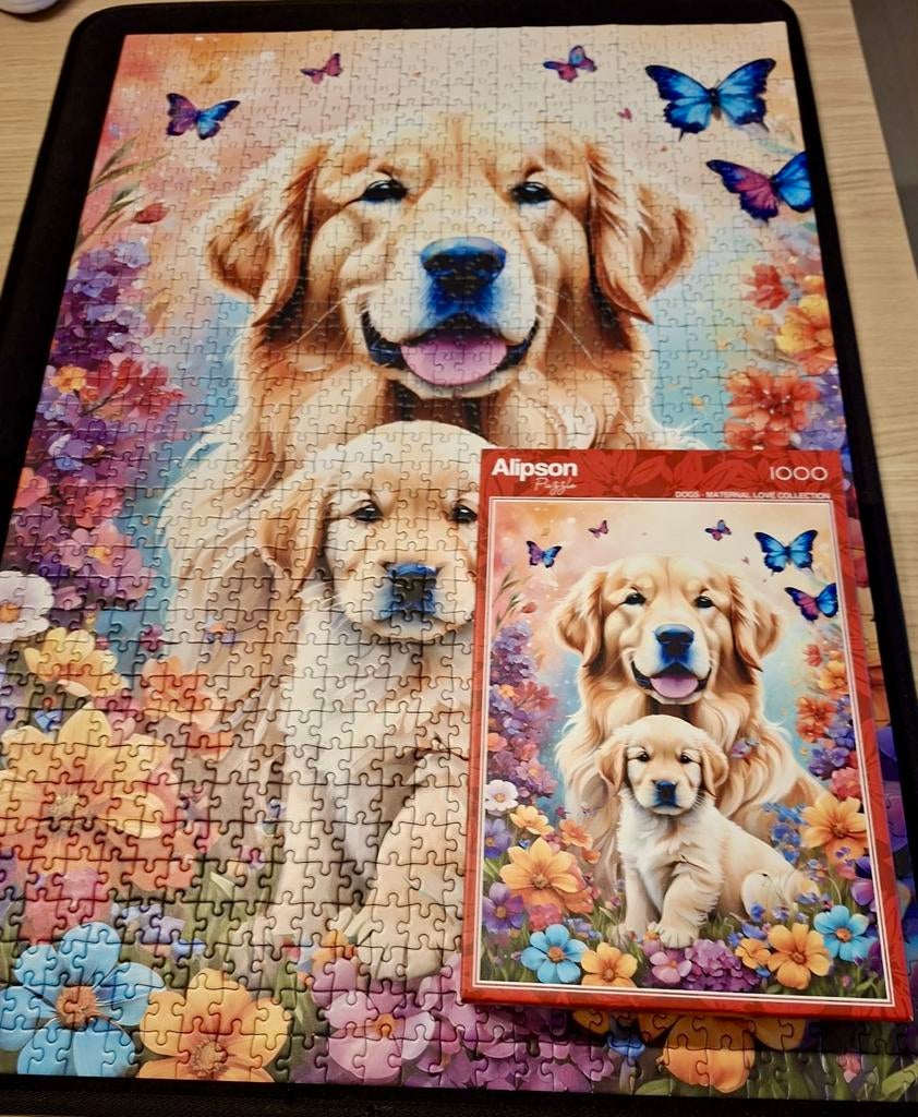 Puzzle chiens 1000 pièces, Enlèvement ou Envoi, 500 à 1500 pièces, Comme neuf, Puzzle