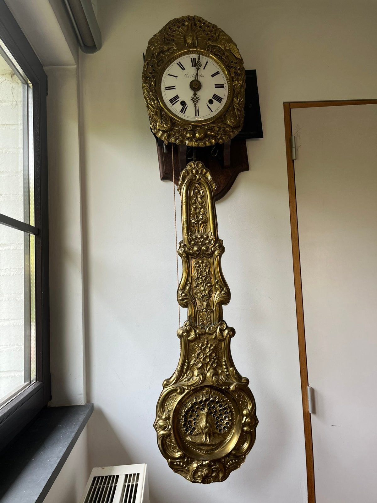 Horloge murale ancienne à pendule, Antiquités & Art, Enlèvement