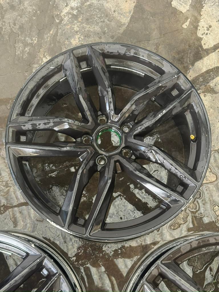 Jantes VW-Audi 18’ Noir Mat 5x112, Enlèvement, Utilisé, 18 pouces, Jante(s)