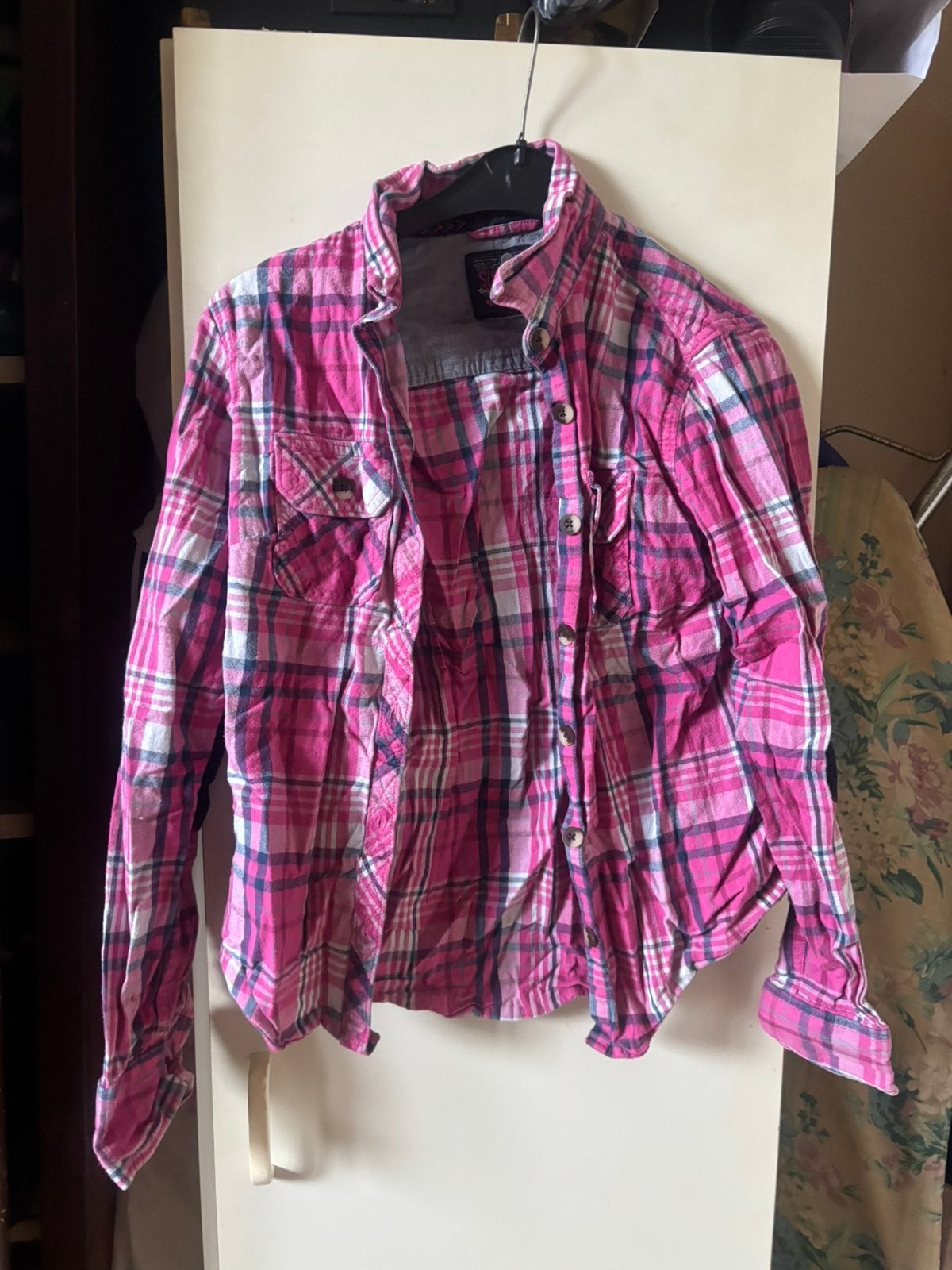 hemd superdry, Kleding | Dames, Ophalen of Verzenden, Zo goed als nieuw, Maat 42/44 (L), Roze