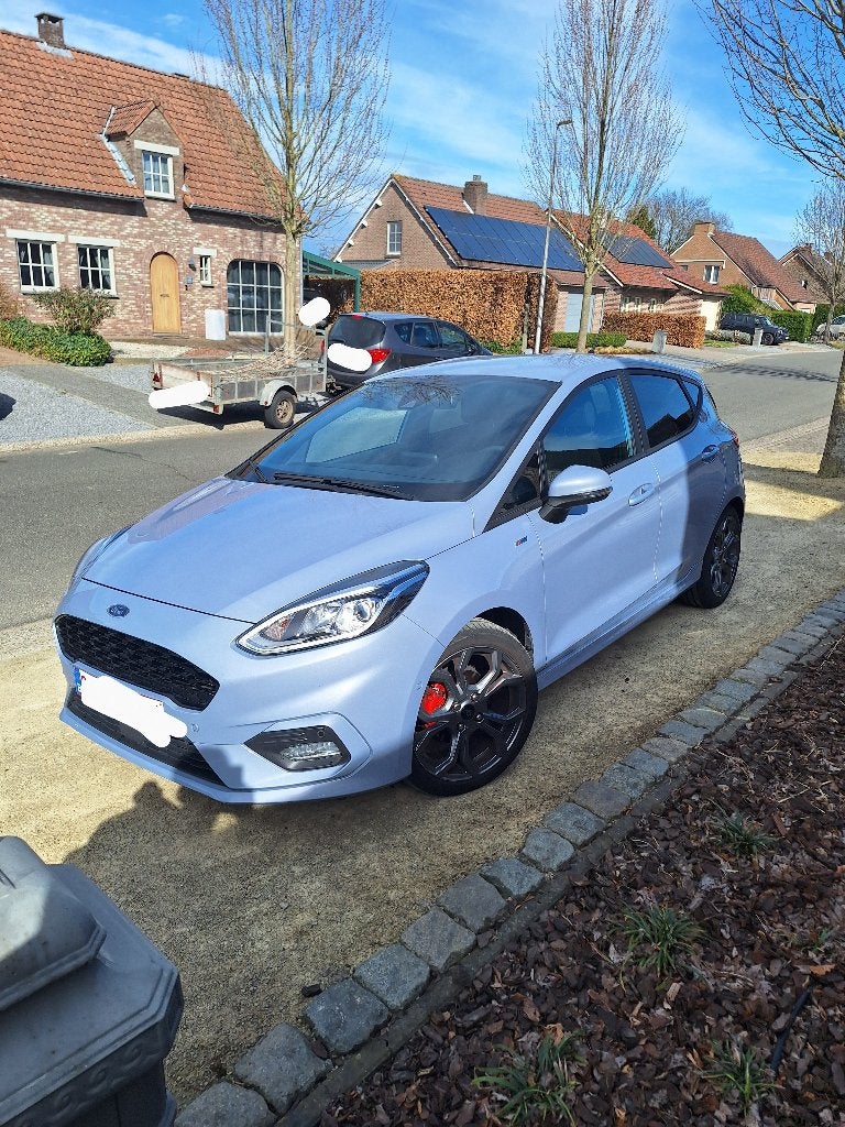 Ford fiesta st line 2021, Auto's, Stof, Zwart, Blauw, Handgeschakeld