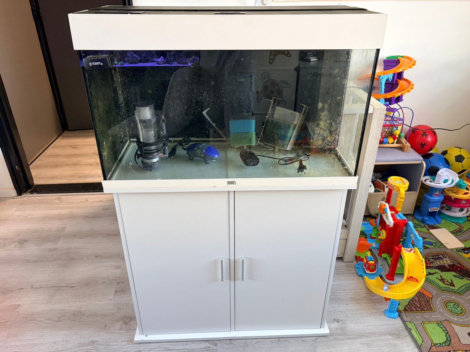 Juwel Rio 125 LED zee / zoetwater aquarium, startklaar, Dieren en Toebehoren, Ophalen, Gebruikt, Inclusief toebehoren, Leeg aquarium
