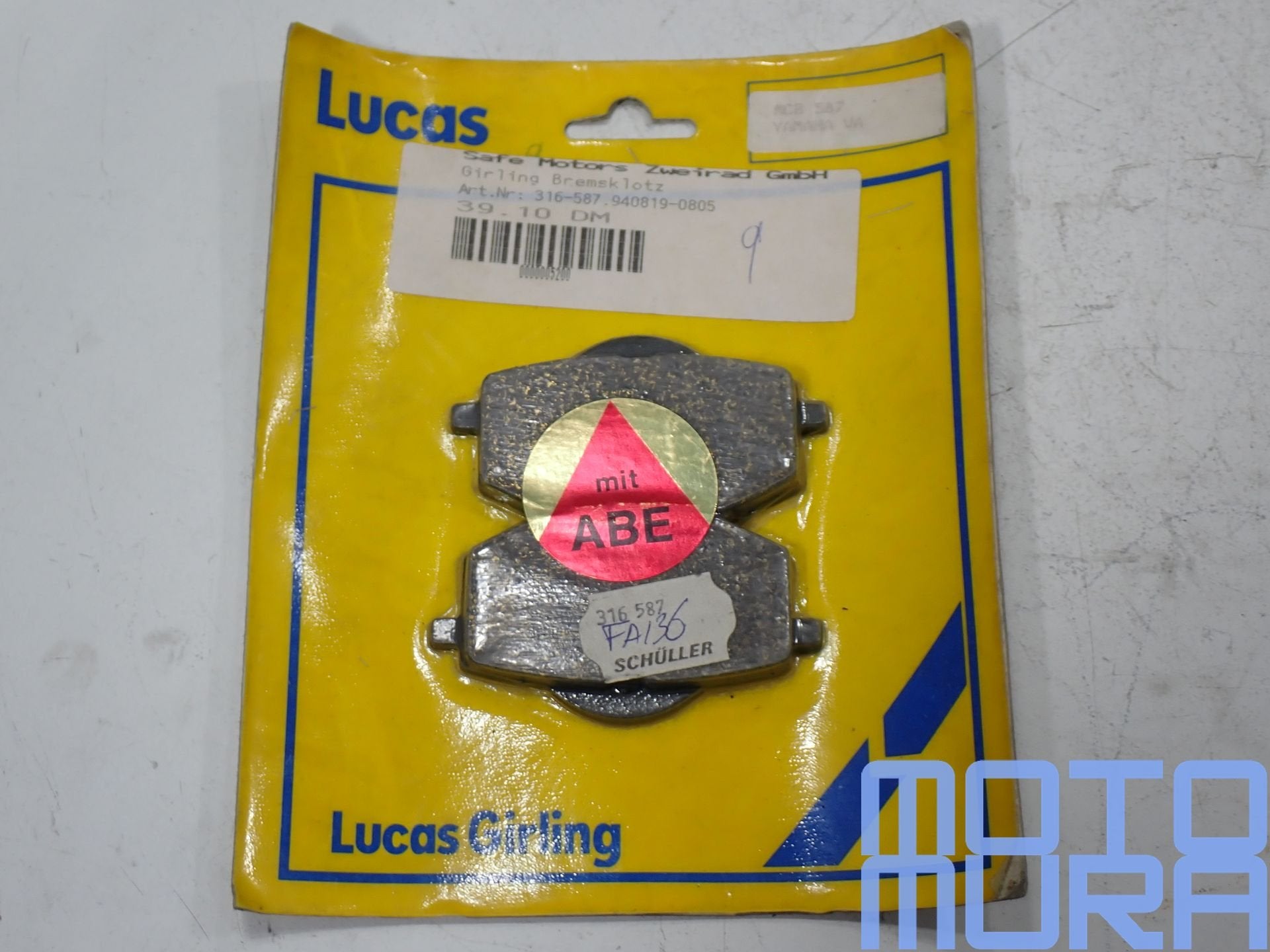 Lucas TRW MCB587 Sinter remblokken voor Yamaha XV 535 Virago, Motoren, -, -, Nieuw, Ophalen of Verzenden