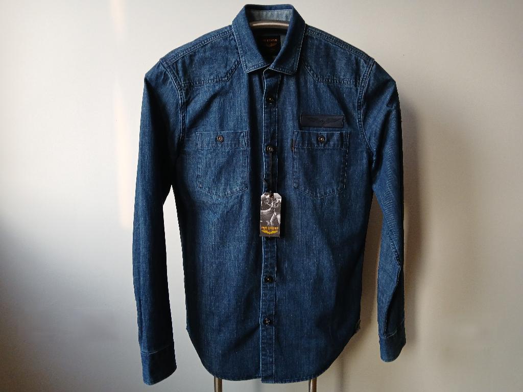 PME Legend Jeans hemd  Donkerblauw - Maat L  Nieuw met label, Kleding | Heren, Blauw, Nieuw, Ophalen of Verzenden, PME Legend