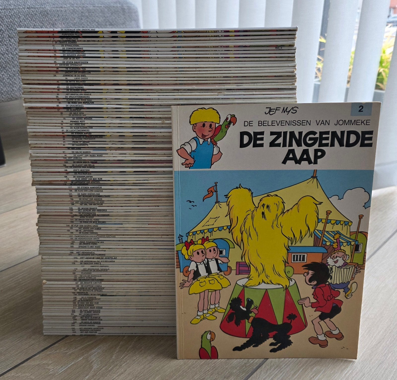 Strips: Jommeke ( witte achterkant  ), Enlèvement ou Envoi, Utilisé