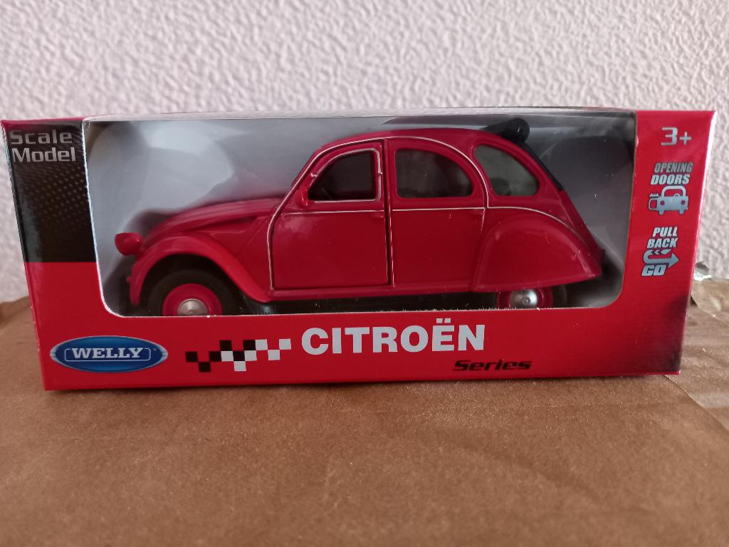 Welly CITROEN 2CV (CONVERTIBLE) 1:34-1:39, Enlèvement ou Envoi, Neuf, Voiture