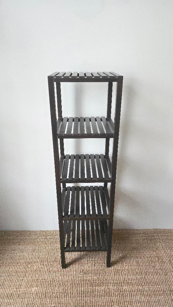 Etagère en bois naturel foncé - 5 étages - Multi-fonctions, Enlèvement ou Envoi, Comme neuf