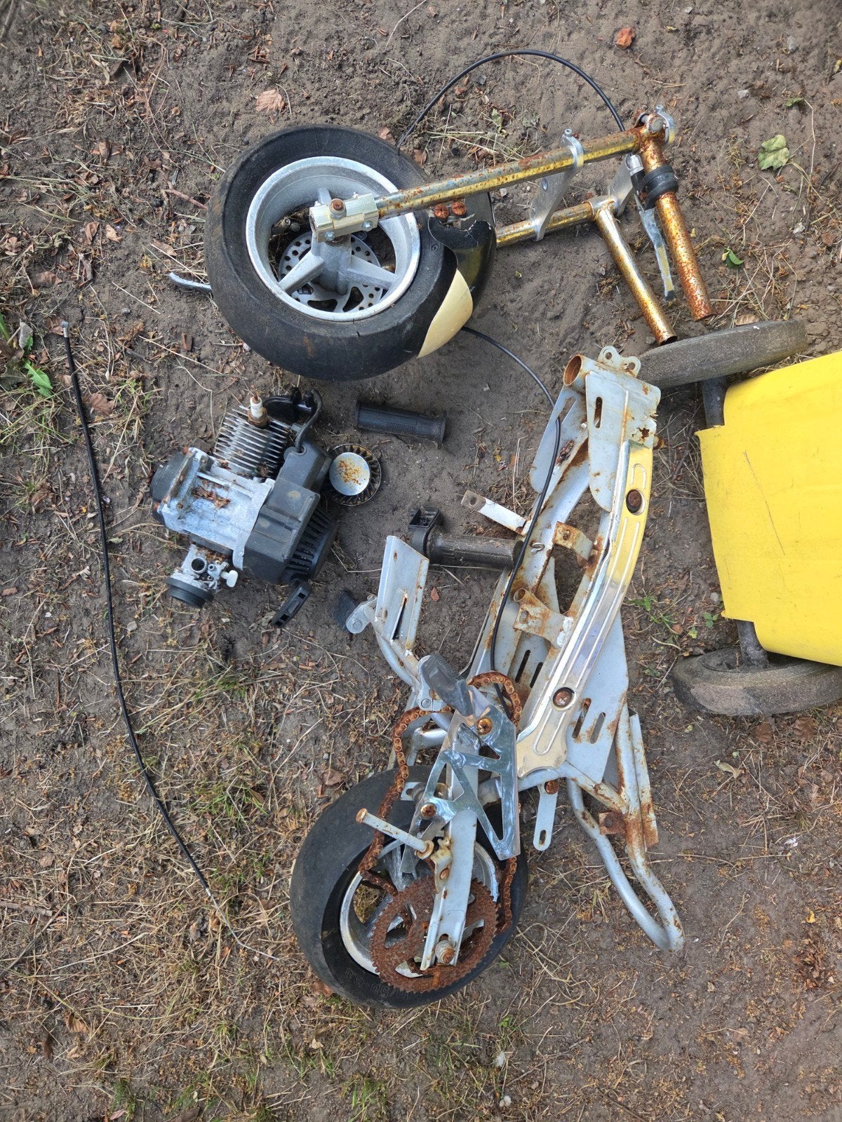 Pocket bike voor onderdelen, Fietsen en Brommers, Ophalen