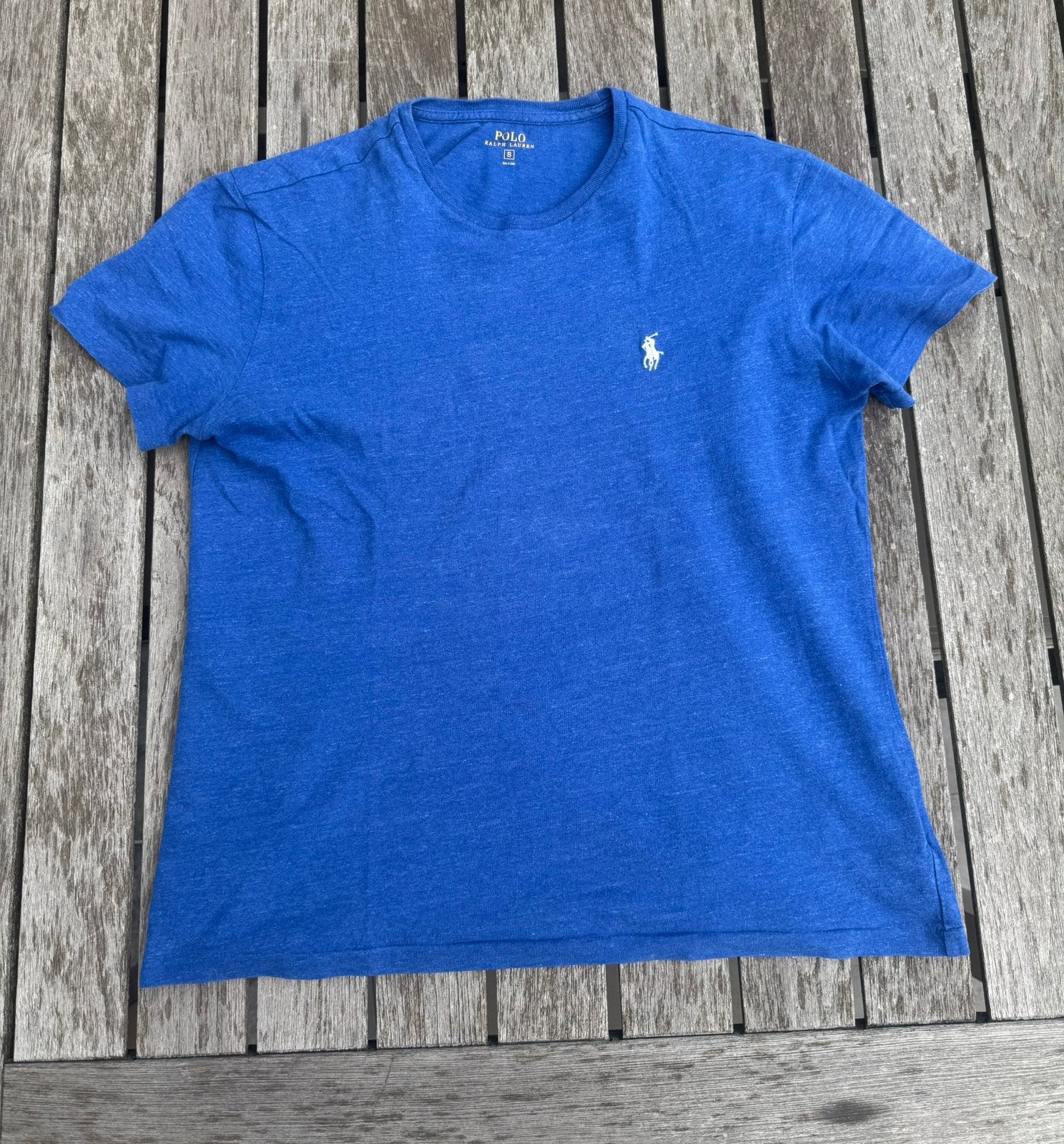 Ralph Lauren lichtblauwe tshirt maat Small, Ophalen of Verzenden, Zo goed als nieuw, Maat 46 (S) of kleiner, Blauw