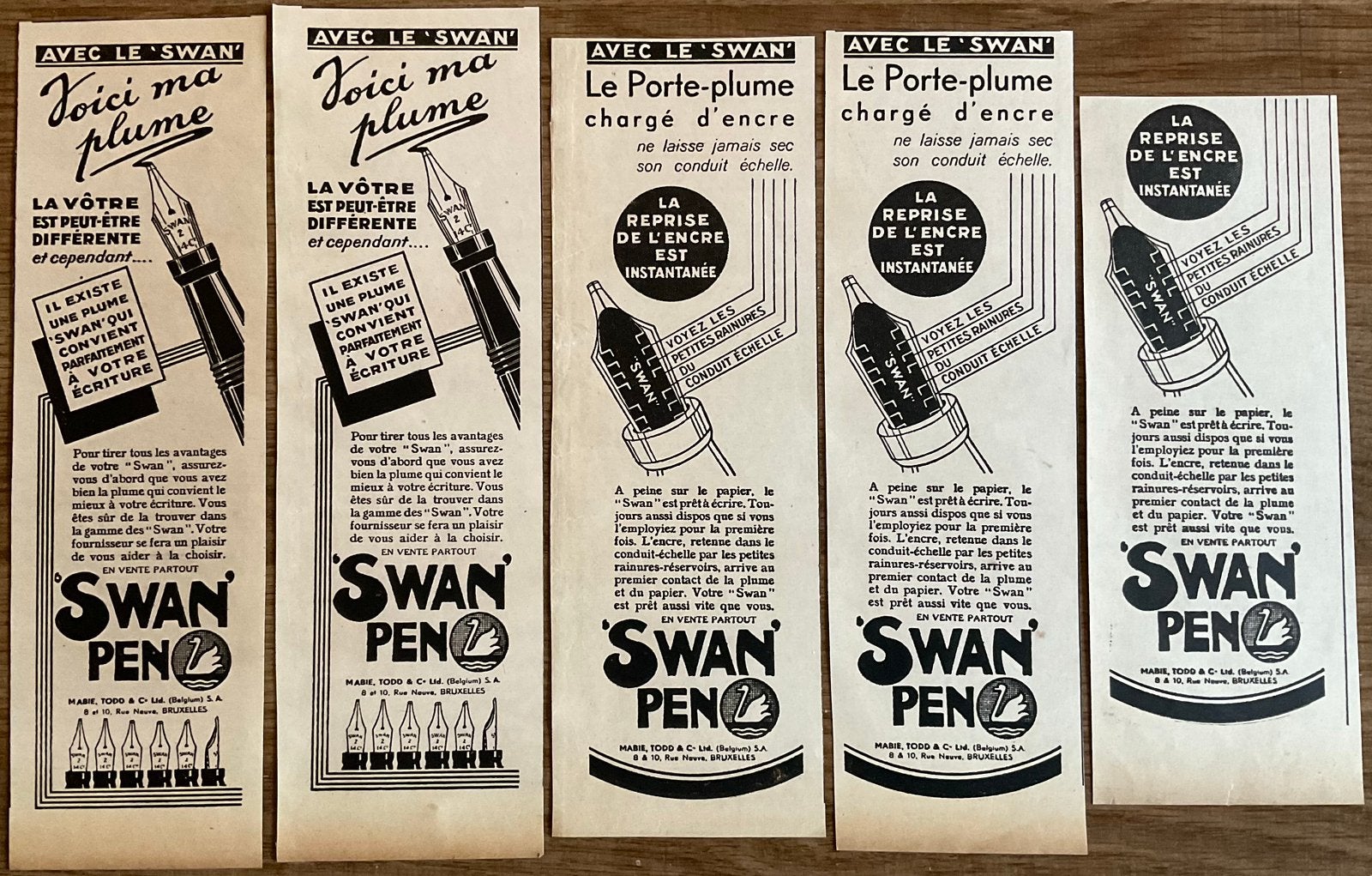 SWAN PEN/1932/krantenknipsels, Verzamelen, Ophalen of Verzenden, 1920 tot 1940, Knipsel(s)