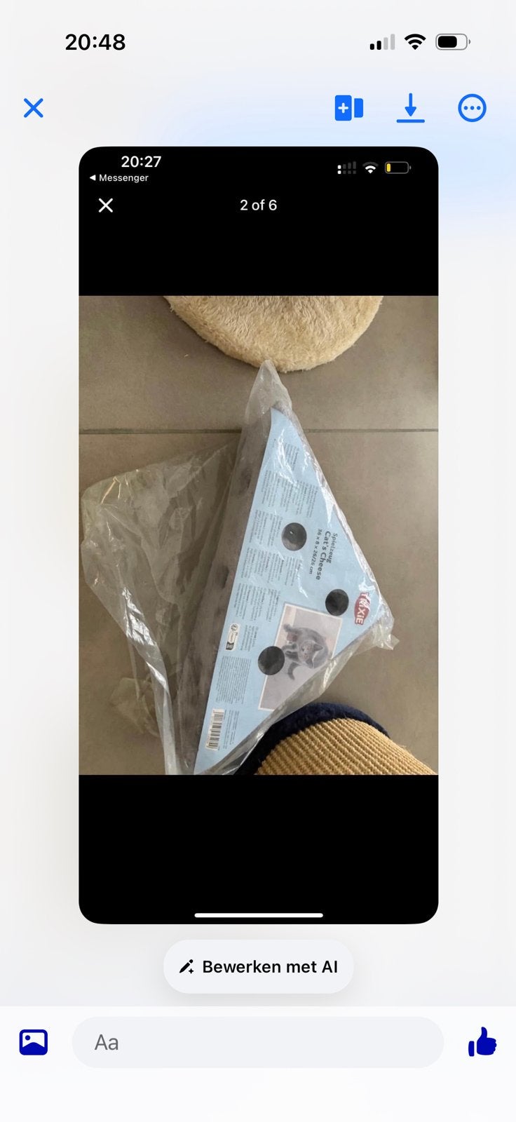 Speelgoed kat kaas met gaatjes 5€, Ophalen of Verzenden, Nieuw