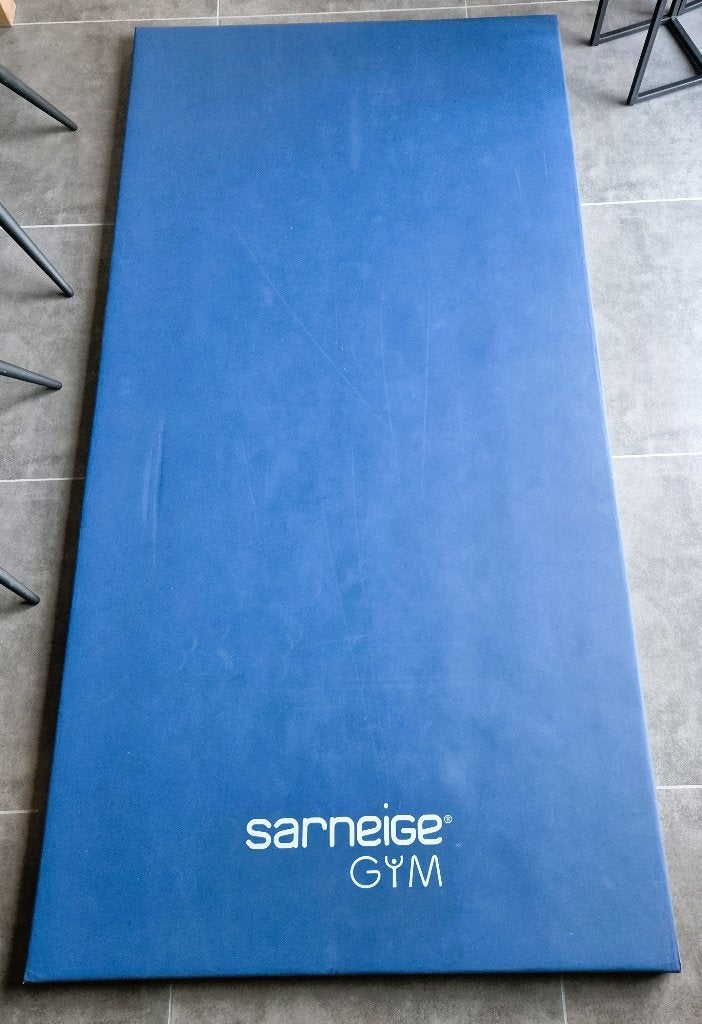 Turnmat 200 x 100 x 4 cm, Sport en Fitness, Ophalen, Zo goed als nieuw, Blauw, Materiaal