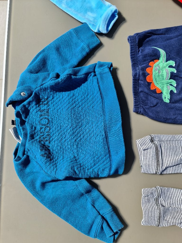 blauwe pull trui Awesome 74, Enfants & Bébés, Enlèvement, Comme neuf