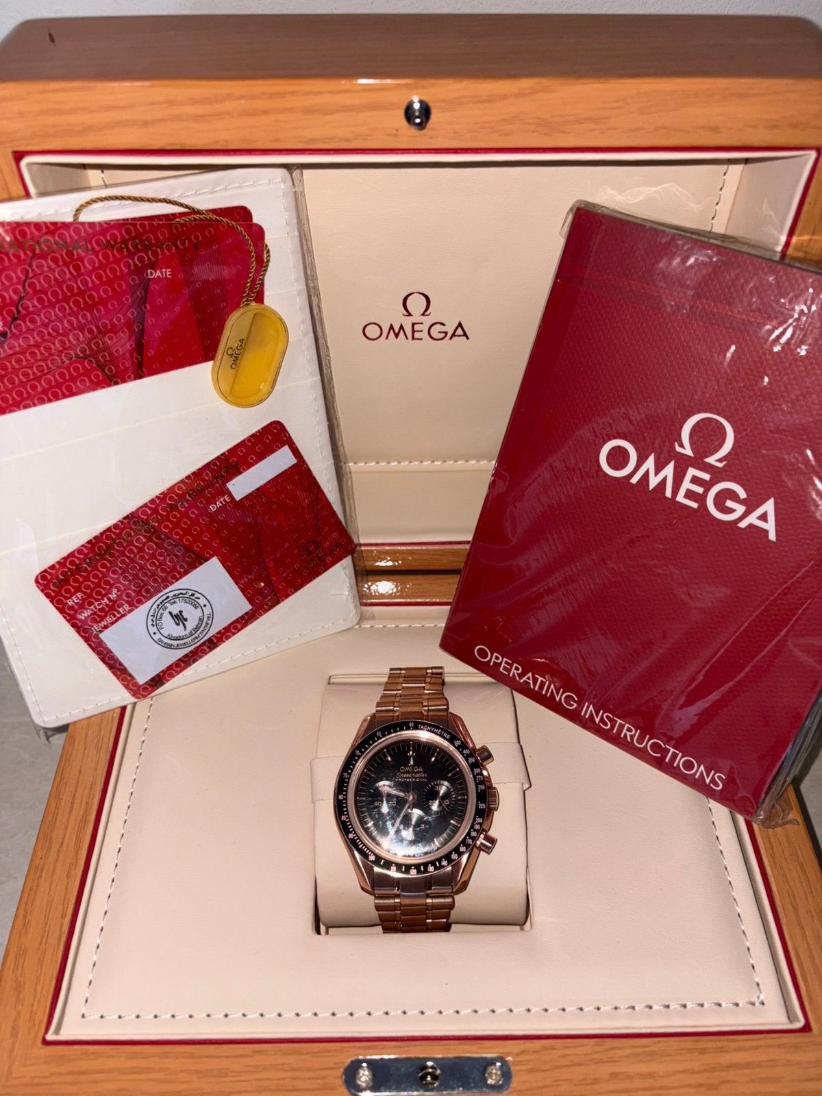 Montre, Enlèvement ou Envoi, Comme neuf, Or, Omega