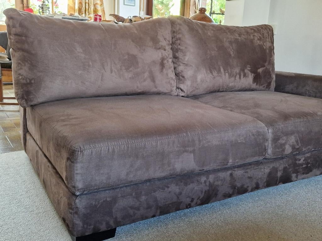 divan brun 2m/1.10m, 25 à 50 cm, 200 cm ou plus, Moins de 100 cm, Comme neuf