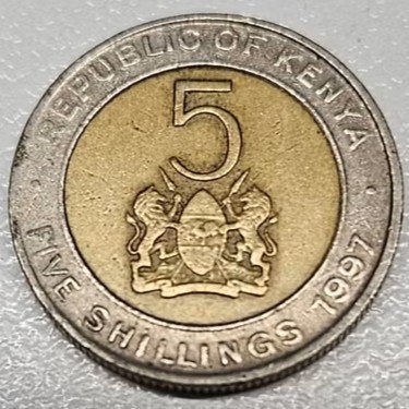 Kenya : 5 Shillings 1997 KM#30 Ref 16920, Ophalen of Verzenden, Overige landen, Losse munt