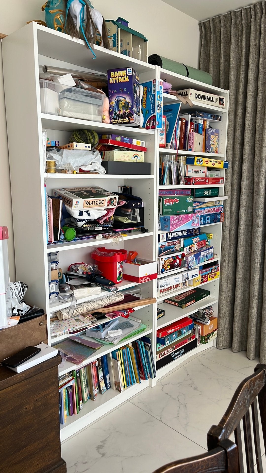 2 witte ikea boekenkasten, Huis en Inrichting, Kasten | Boekenkasten, Ophalen, Met plank(en), Gebruikt, 200 cm of meer