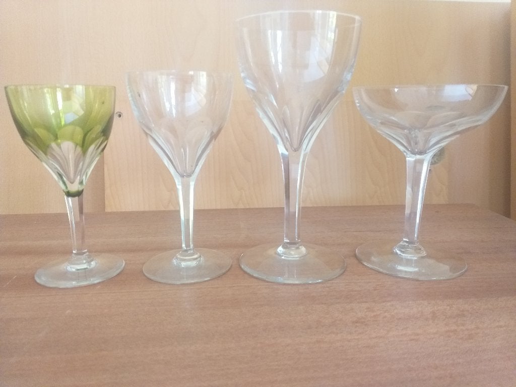Kristallen glazen wijn, water, champagne, Huis en Inrichting, Ophalen, Nieuw, Glas, Glas of Glazen