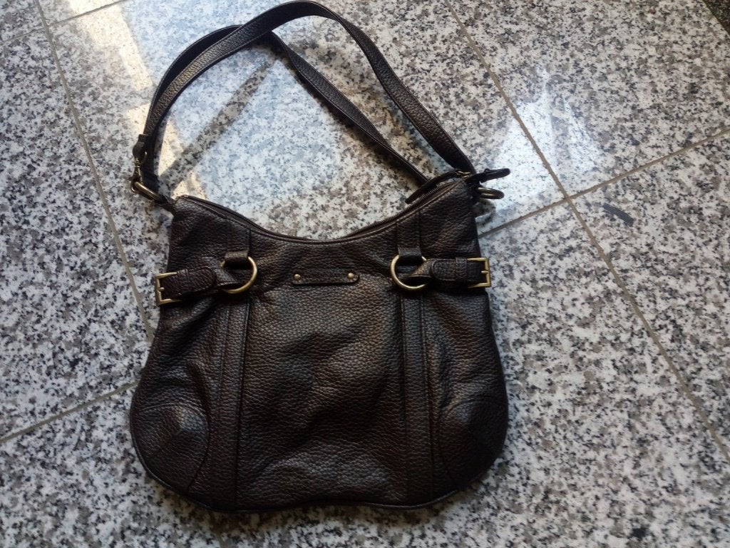 Handtas van Laurent David, Handtassen en Accessoires, Tassen | Damestassen, Ophalen of Verzenden, Gebruikt, Bruin, Handtas