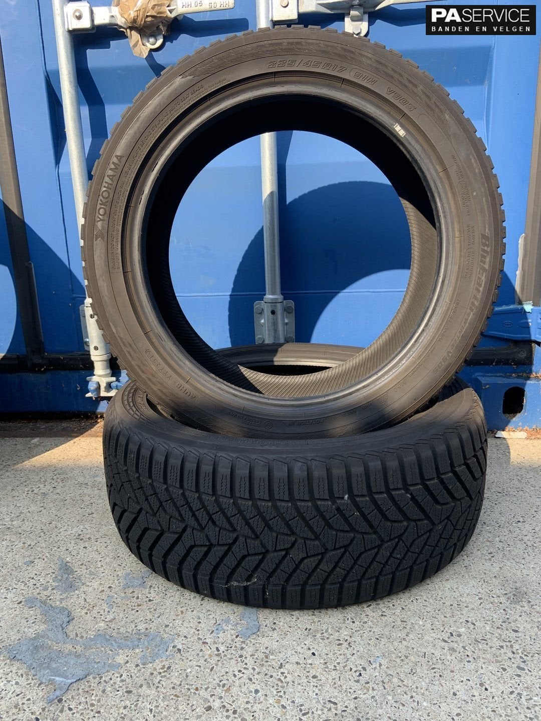 2x Yokohama W Drive 225 45 17 Winterbanden met 7.5 mm, Auto-onderdelen, Banden en Velgen, Gebruikt, -, -, Banden en Velgen