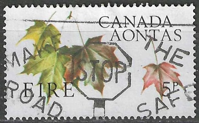 Irlande 1967 - Yvert 195 - Confédération canadienne - 5 (ST), Envoi, Affranchi